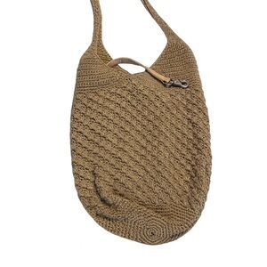 The Sak Crochet Shoulder Bag – Taupe – Excellent Condition